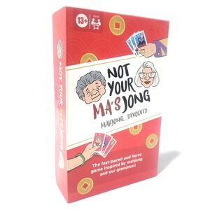 Hasbro Not Your Ma's Jong – Fast Card Game for 3–4 Players, Fun Twist on Mahjong